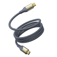 สายชาร์จ รุ่น UTRON USB-C TO USB- [2M/6.6FT/USB4.0/5A-240W] สีฟ้า
