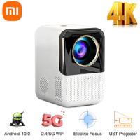 Xiaomi Android 10.0 Beam Projector Portable projectors for Movies Mini Short Focus Home Theater Led 4K Beamer