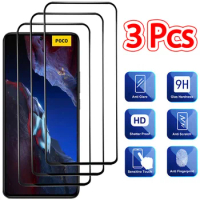 3 Pcs, Protective Glass for Poco F5 F4 F3 5G Screen Protector Pocophone F3 Xiaomi Poco F4 GT Tempered Glass Poco F5 Pro Glass