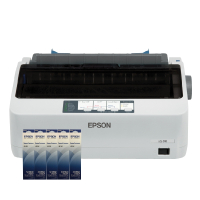 EPSON LQ-310 點陣印表機 加購S015641原廠色帶五支 送延保卡 報稅最佳利器