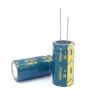 2pcs 35v10000uf volume 18x35mm 10000uf 35V aluminum electrolytic capacitors 20%