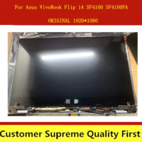 Original replacement 14" upper part of laptop for ASUS VivoBook Flip 14 SF4100 SF4100FA Touch Screen Assembly