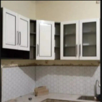 Kitchen set atas 5 pintu letter L sucitra series 303 Minimalis Furniture Meja Tv