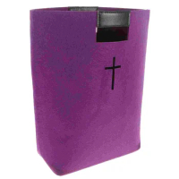 Alipis Bible Bag Bible Carrying Cases Felt Bible Tote Bag Church Bag Cross Bible Cover Christian Gift Bag Shopping
