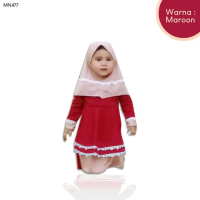 Gamis Bayi Anak perempuan 3 bulan - 1.5 tahun Baju Muslim Baby Gamis B Readystock