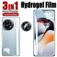 3 IN 1 Hydrogel Film For Oneplus Ace 2 2v Racing Pro Screen Protector+Back Cover Gel Film+Cam Glass For One Plus Ace2 Ace2v One+