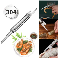 Alat Kupas Kulit Udang Multifungs Alat Pengupas Udang 304 Stainless Steel Pengupas Udang Dan Ikan Pe