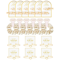 18 Pcs Bridesmaid Proposal Gifts Bridesmaid Hair Clips Scrunchies Knot Bracelet Bachelorette Party W