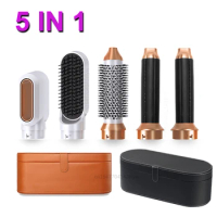 Hair Dryer Brush 5 In 1 Hair Blower Hot Air Styler Comb Automatic Hair Curler Professional Hair Straightener For Dyson Airwrap