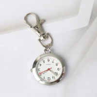 watch keychain Form Men Digital Watch Clip Small Pocket Watch Portable Seconds Luminous Pocket Watch Keychain Key Ring
