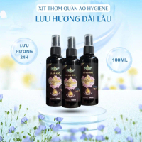 Nước xả vải khô Hygiene Plus+ dạng xịt - Dung tích 100ml Làm Sạch Xịt Thơm Quần Áo Hygiene Thái Lan