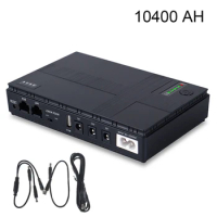 10400 mAh Mini Portable UPS 5V/9V/12V Uninterruptible Power Supply for WiFi, Router Large Capacity Backup Power Adapter