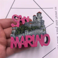Fridge Magnets San Marino Tourist Souvenir Refrigerator Sticker Home Décor