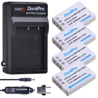 DuraPro 4pc 2200mAH NP-95 NP 95 NP95 Battery+Car Charger For FUJIFILM F30 F31 F30fd F31fd 3D W1 X100T X100S X100 X-S1 3DW1 XS1