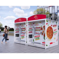 italy pizza vending machine sample distributor automatico di pizza frozen food heated in 3 minutes global fast food dispenser