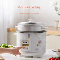 Electric Rice Cooker Small Capacity Steaming and Boiling Mini Electric Rice Cooker for Dormitory Use 1.5L Capacity Non Stick Pot