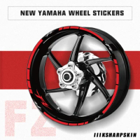 KSHARPSKIN Reflective wheel set motorcycle sticker rim decoration super mucous membrane for Yamaha FZ fz