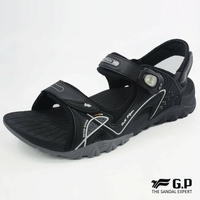 【GP】男款避震磁扣兩用涼拖鞋(G8661M)黑色/藍色/綠色 G.P