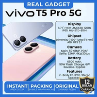 NEW LAUNCH! vivo T5 Pro 5G - Dimensity 7400-Turbo 5G + UFS 3.1 Vivo T1 Pro Resmi Murah T5Pro5G 8/256