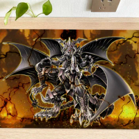 YuGiOh Table Playmat Grapha, Dragon Overlord of Dark World TCG CCG Mat Trading Card Game Mat Mouse Pad Gaming Play Mat