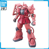 In Stock Original BANDAI GUNDAM HG HGUC 1/144 MS-06S ZAKU GUNDAM Model Assembled Robot Anime Figure Action Figures Toys