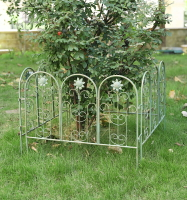 歐式鐵藝戶外花壇植物圍欄花園小欄桿庭院花圃柵欄隔斷籬笆爬藤架