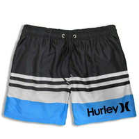 Hurley Cross-Border European and American Printed Shorts Beach Pants Men   Quick-Drying Triangle Intranet   Loose Shorts Soakable