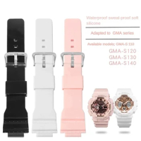 Silicone Strap Substitute For G-Shock GMA-S110/S120/S130/S140/DW-5600 Series Female Male Interface Rubber Watch Strap.