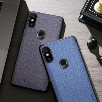 For Xiaomi Mi Mix3 2s Max 3 Funda Luxury Cloth Texture Fitted Unti-Scratch Premium Phone Case For Mi A2 Lite A3 Cover