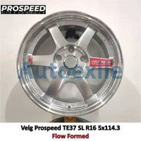Velg Mobil Prospeed Ring 16 inch 16x7.0 PCD 5x114.3 ET+40 Silver Machine Face Perak Kilau SMF Flow F