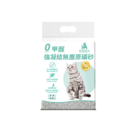 【毛孩時代】0甲醛強凝結無塵原礦砂4kgx6袋(貓砂/礦砂)