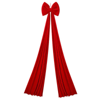 Christmas Plush Bow Decoration: Suitable for Christmas Trees 15.74*78.74 inches