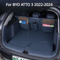 For BYD ATTO 3 Yuan Plus Accessories 2022-2023 Interior Decoration Auto Trunk Mat Rear Trunk Mat Wear-resistant And Waterproof