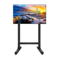32-60 inch movable TV stand conference all-in-one machine floor mounted wheeled trolley with a load-bearing range of 75kg