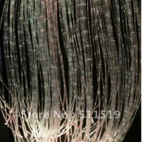 sparkle fiber optic curtain light with 100pcs twinkle 3*0.75mm fiber optic light strands of 1m long