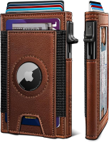 Airtag Wallet for Men Slim Pop Up Credit Card Holder RFID Blocking Mens wallet with Gift