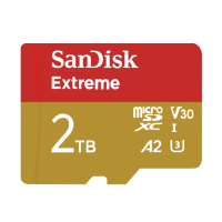【SanDisk 晟碟】Extreme microSDXC V30 A2 2TB 記憶卡(平行輸入)