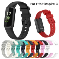 Silicone Wrist Watch Band For Fitbit Inspire 3 Replacement Watchband Bracelet Accessories For Fitbit inspire 3 Strap Correa 1:1