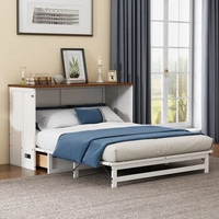 Modern minimalist style Murphy Bed Chest with Storage space for Home Office or Small Room.