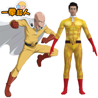 อนิเมะญี่ปุ่น Superman One Punch cos ชุดจั๊มสูทไซตามะ cosplay ชุดต่อสู้ชุดฮาโลวีนเด็ก