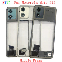 Middle Frame Center Chassis Cover Housing For Motorola Moto E13 Phone LCD Frame Repair Parts