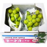 【真食材本舖 RealShop】日本頂級貓眼葡萄及麝香葡萄各1串(共2串1.2kg±10%/禮盒包裝)