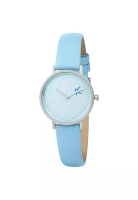 Pierre Cardin Watches Belleville Monogram Womens' Blue Leather Watch 31mm