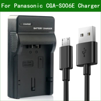CGA-S006 CGA S006 DMW-BMA7 Battery Charger for Panasonic Lumix CGR-S006 DMC FZ35 FZ30 FZ38 FZ7 FZ8 FZ50 FZ18 FZ28 BP-DC5 V-LUX1