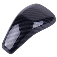 Car Carbon Fiber ABS Gearshift Gear Shift Lever Knob Cap Cover for Subaru Crosstrek XV 2018+ Forester SK 2019+