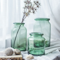左岸麥田 歐式簡約小清新透明玻璃花瓶插花花器 水培花瓶玻璃瓶