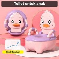 Toilet Training Anak WC Jongkok Pispot Anak Duduk Closet Baby Toilet Trainer Latihan Portable Plasti