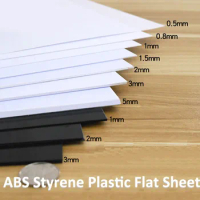 ABS Styrene Plastic Flat Sheet Plate White&amp;Black Mult Size And Thickness