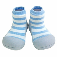 【任2件990】韓國 Attipas 快樂腳襪型學步鞋-花香藍
