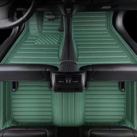 Car Floor Mats Set For Subaru XV 2018-2021 Women Pink Grils Cute Waterproof Accessories Automovil Auto Interior Carpets